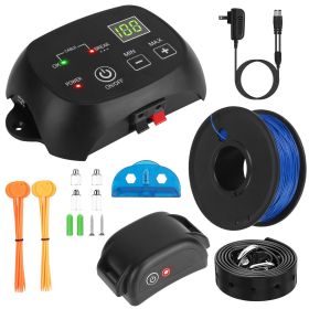 Dog Fence System Pet Containment System with 100 Adjustable Levels IPX7 Waterproof Rechargeable Receiver Underground Fence for Small Medium Large Dog Fence System Pet Containment System with 100 Adjustable Levels IPX7 Waterproof Rechargeable Receiver Underground Fence for Small Medium Large