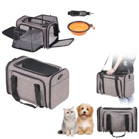 Cat Carrier with Wheels, Airline Approved Rolling Pet Carrier with Telescopic Handle and Shoulder Strap, Dog Carrier with Wheels for Pets under 2 Cat Carrier with Wheels, Airline Approved Rolling Pet Carrier with Telescopic Handle and Shoulder Strap, Dog Carrier with Wheels for Pets under 2
